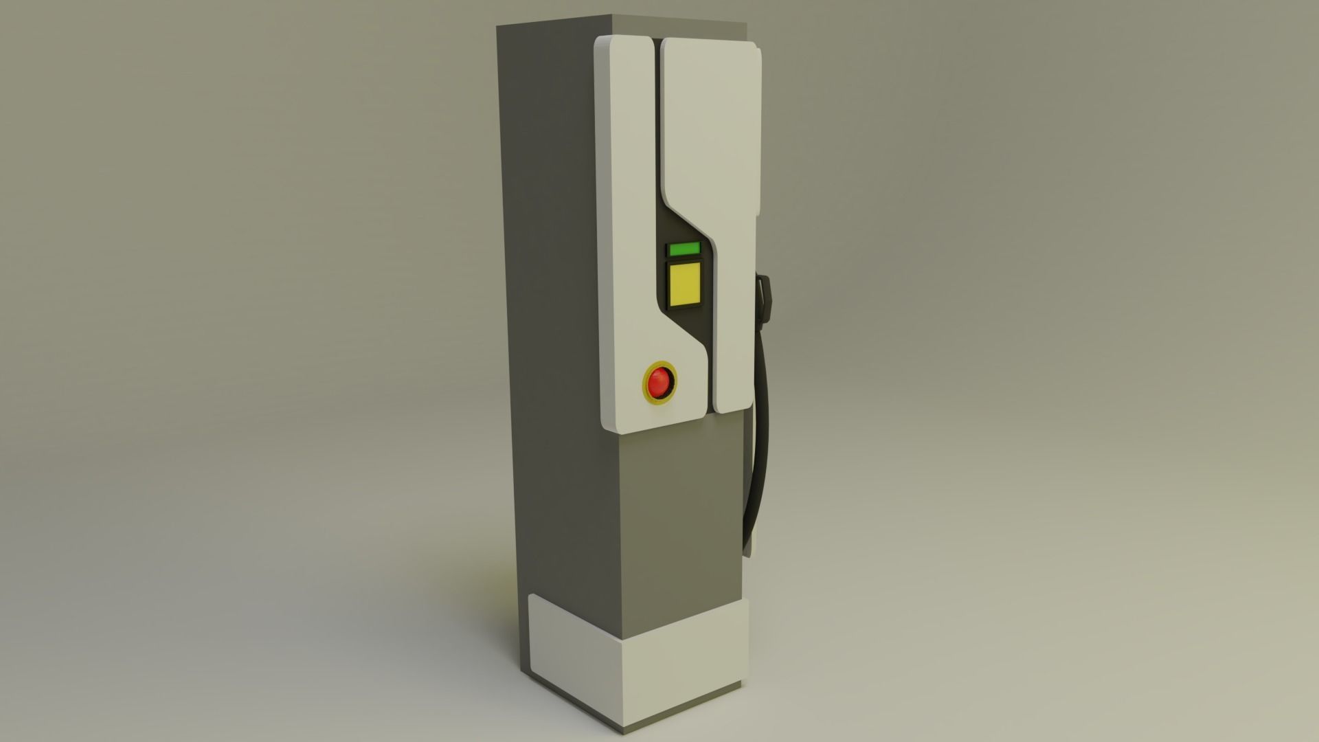 Charging Station Low-poly 3D model_2