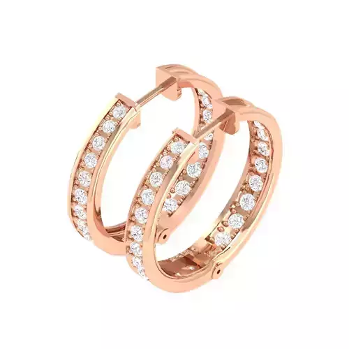 Women Earrings 3dm stl render detail 