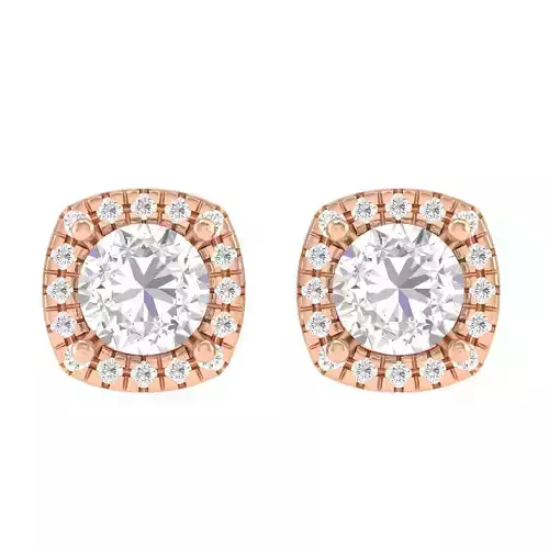 Women Round Earrings 3dm stl render detail 