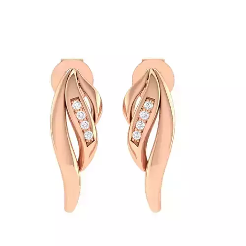 Women Earrings 3dm stl render detail 