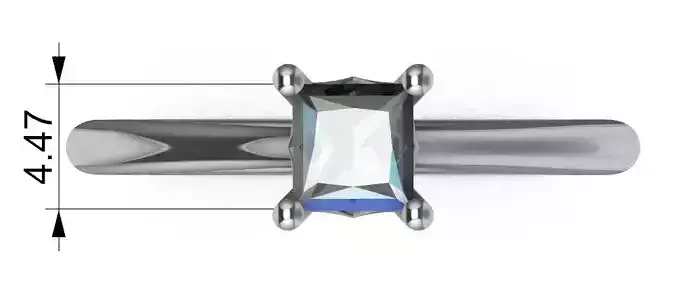 Solitaire swarovski crystal ring