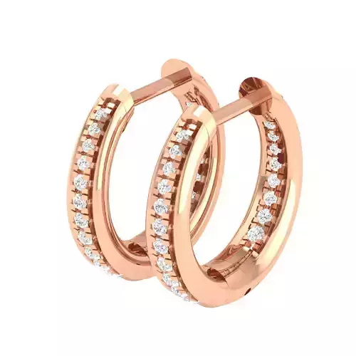 Women Earrings 3dm stl render detail 