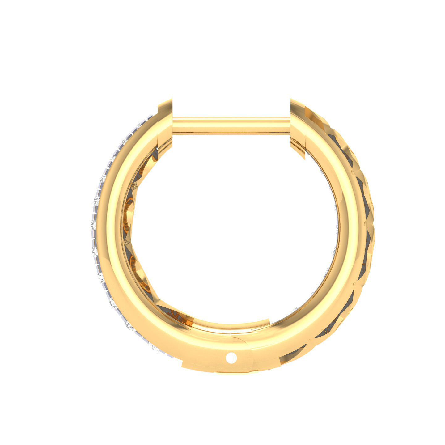 Women Earrings 3dm stl render detail  3D print model_7