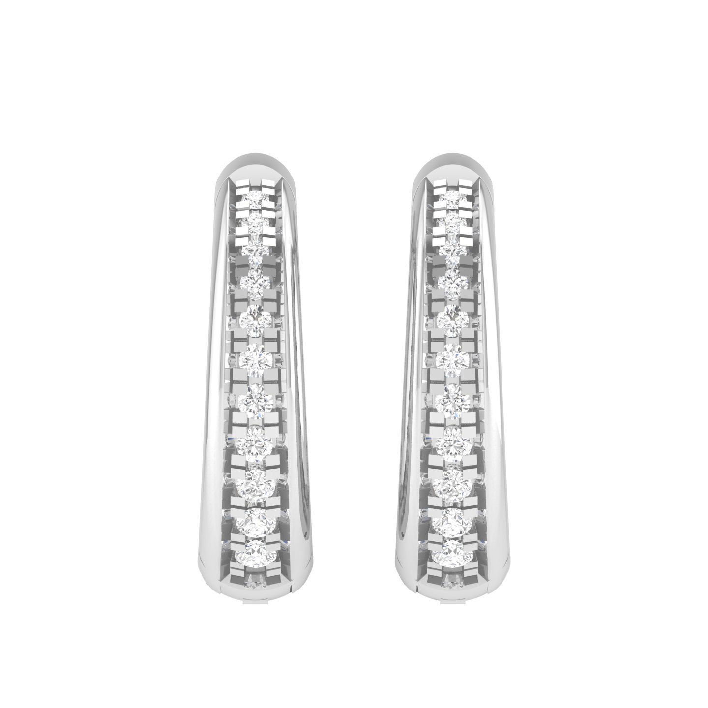 Women Earrings 3dm stl render detail  3D print model_3