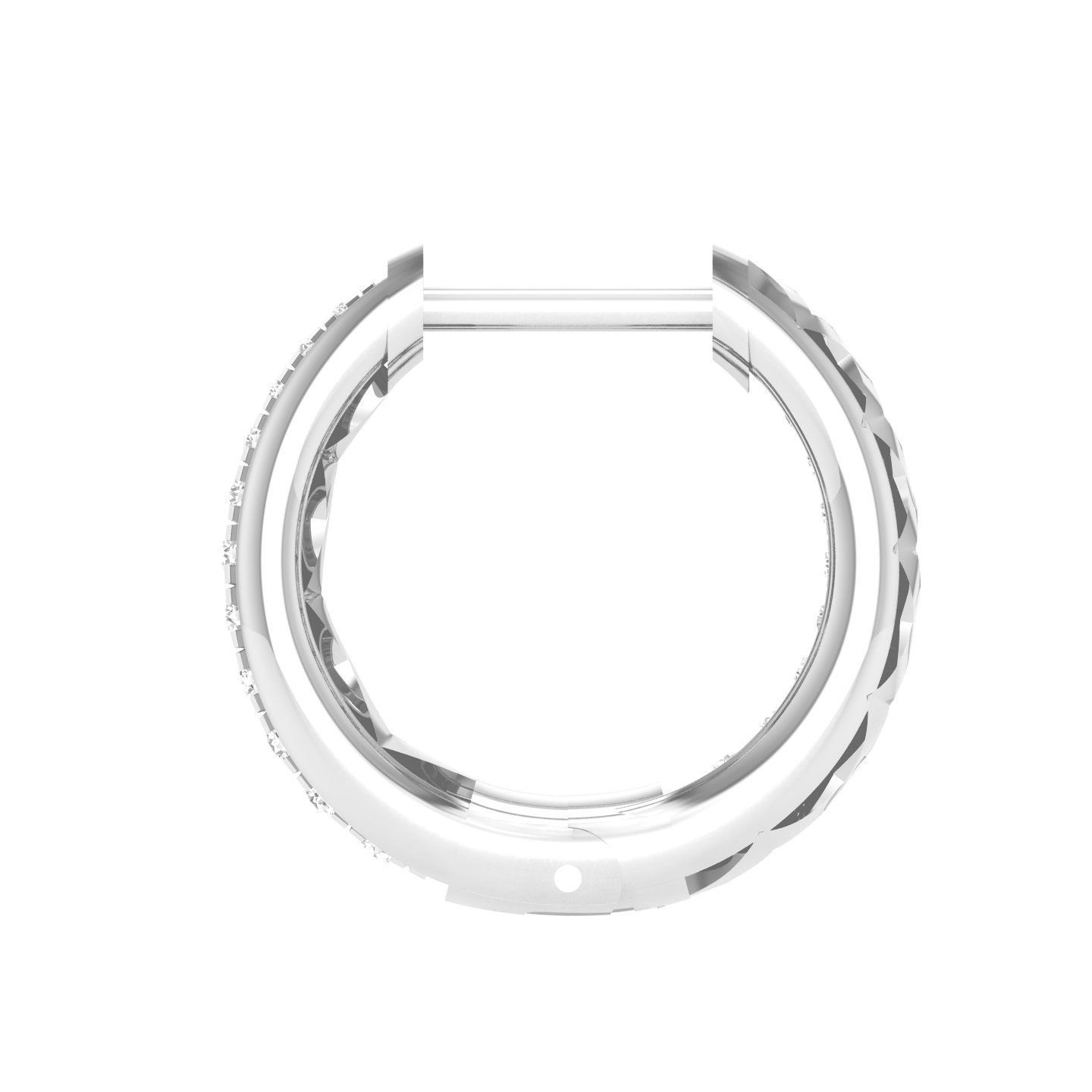 Women Earrings 3dm stl render detail  3D print model_4