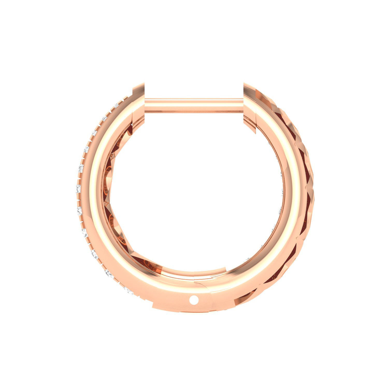Women Earrings 3dm stl render detail  3D print model_2