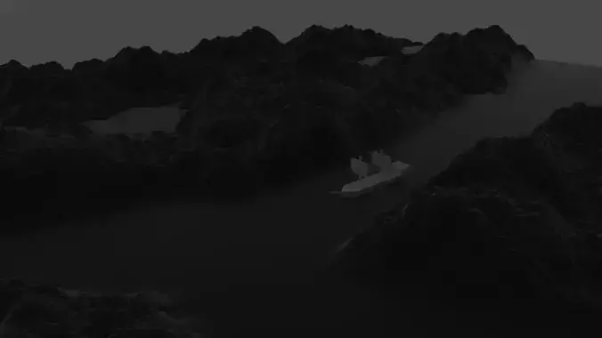 the ship is sailing on the river