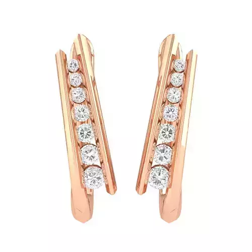 Women Earrings 3dm stl render detail 