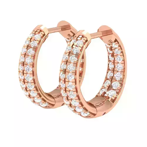 Women Earrings 3dm stl render detail 