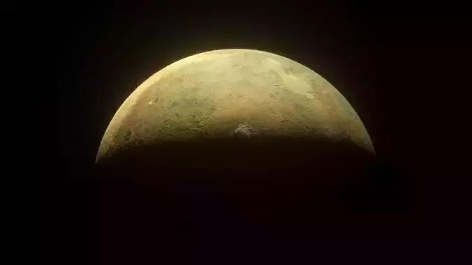 Photorealistic Mars 16k textures - Low-poly 3D model