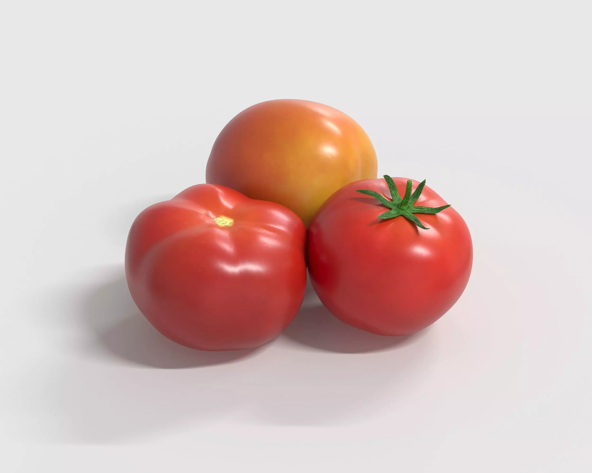 Tomatoes three 3D model_0
