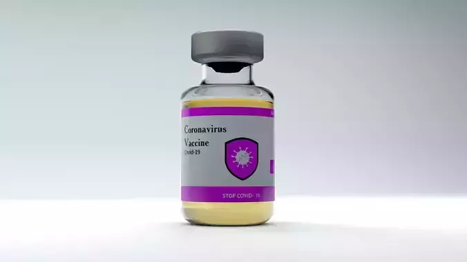 Bottle of covid-19 coronavirus vaccine