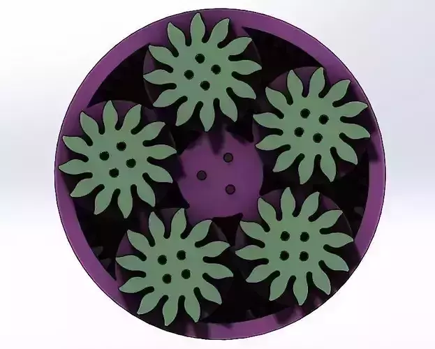 Planetary gear set- type 2-5 Planetary Gears 3D print model