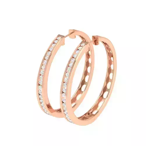 Women Earrings 3dm stl render detail 