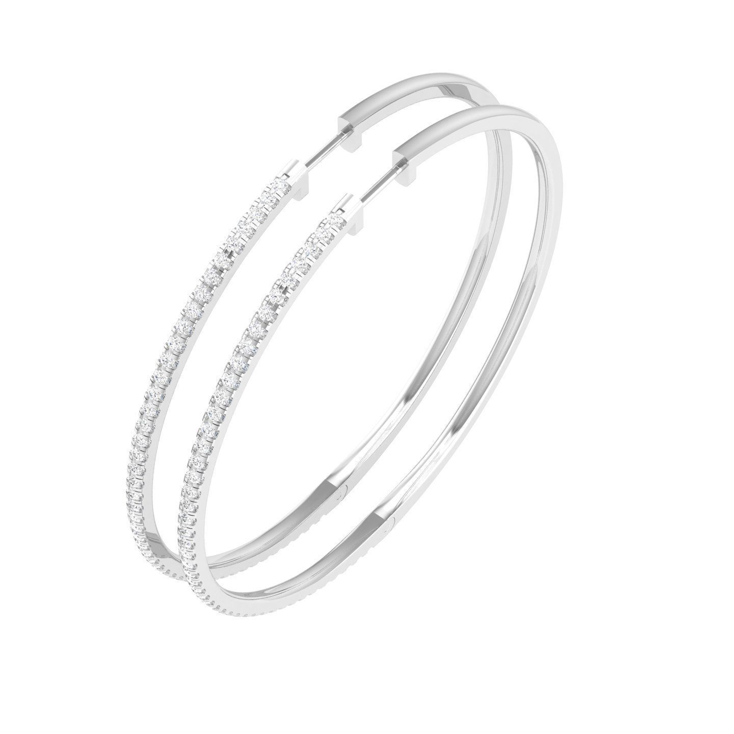 Women Earrings 3dm stl render detail  3D print model_5