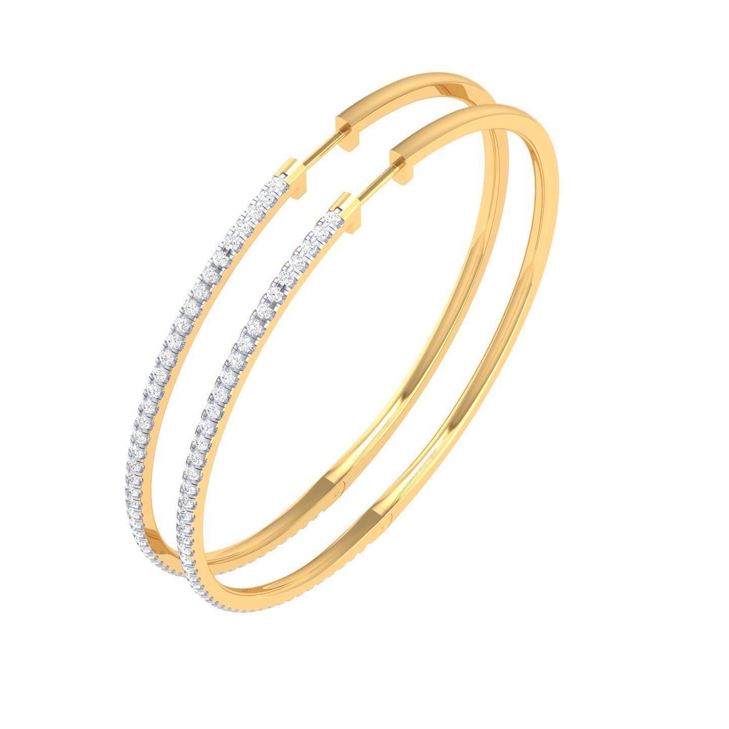 Women Earrings 3dm stl render detail  3D print model_8