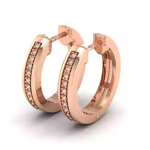 Women Earrings 3dm stl render detail 