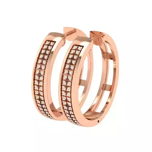 Women Earrings 3dm stl render detail 