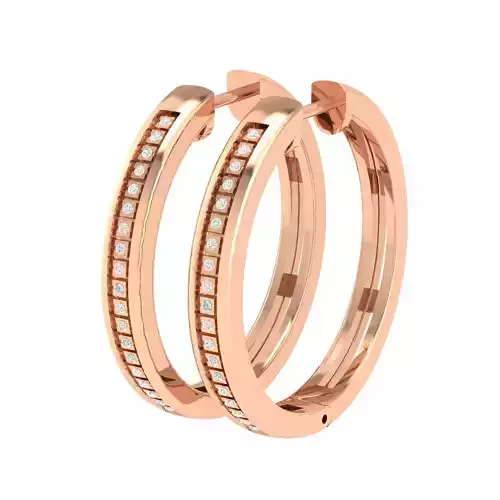 Women Earrings 3dm stl render detail 