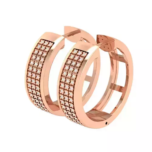 Women Earrings 3dm stl render detail 