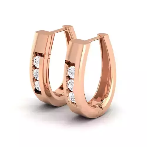 Women Earrings 3dm stl render detail 