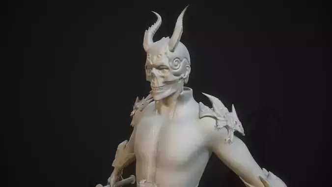 Demonologist man holding sword Free 3D model Demonologist man holding sword Free 3D model