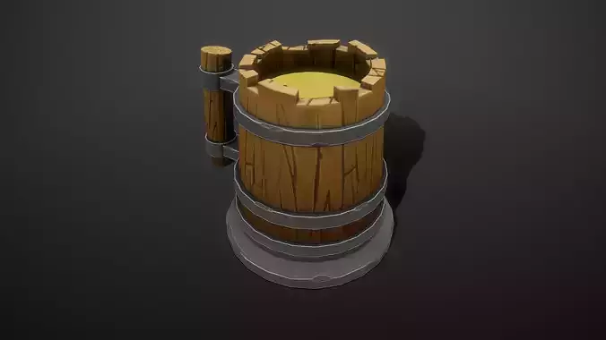 Beer Mug - Jar Stylized Low-poly 3D model