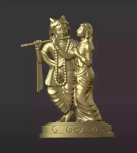 Statue of Lord Shri Krishna 3D print model