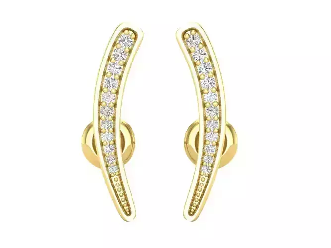 Diamond earrings for woman