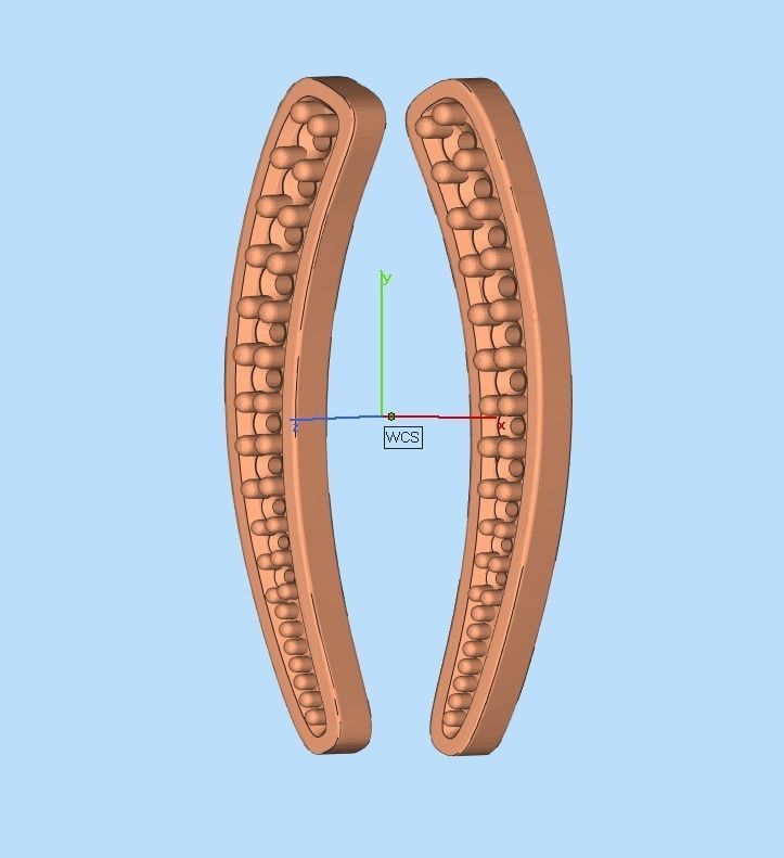 Diamond earrings for woman 3D print model_12