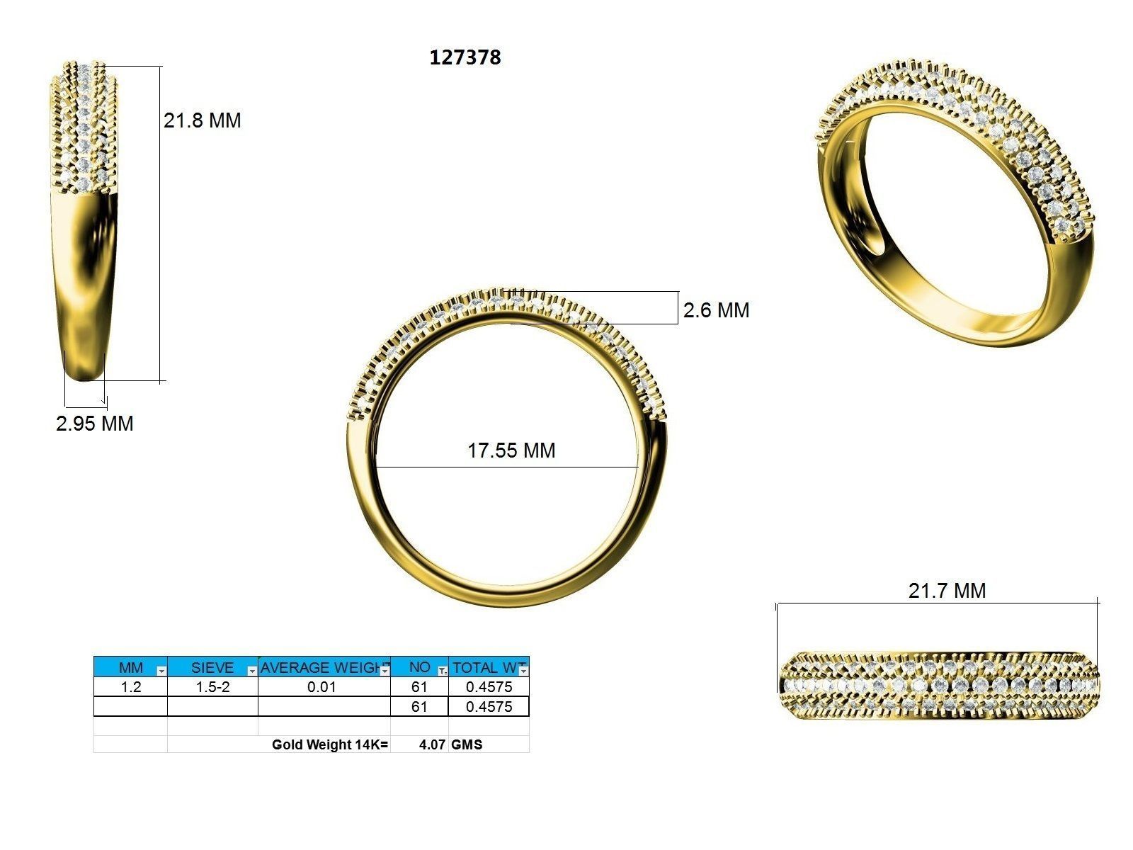Ring - 127378 3D print model_12