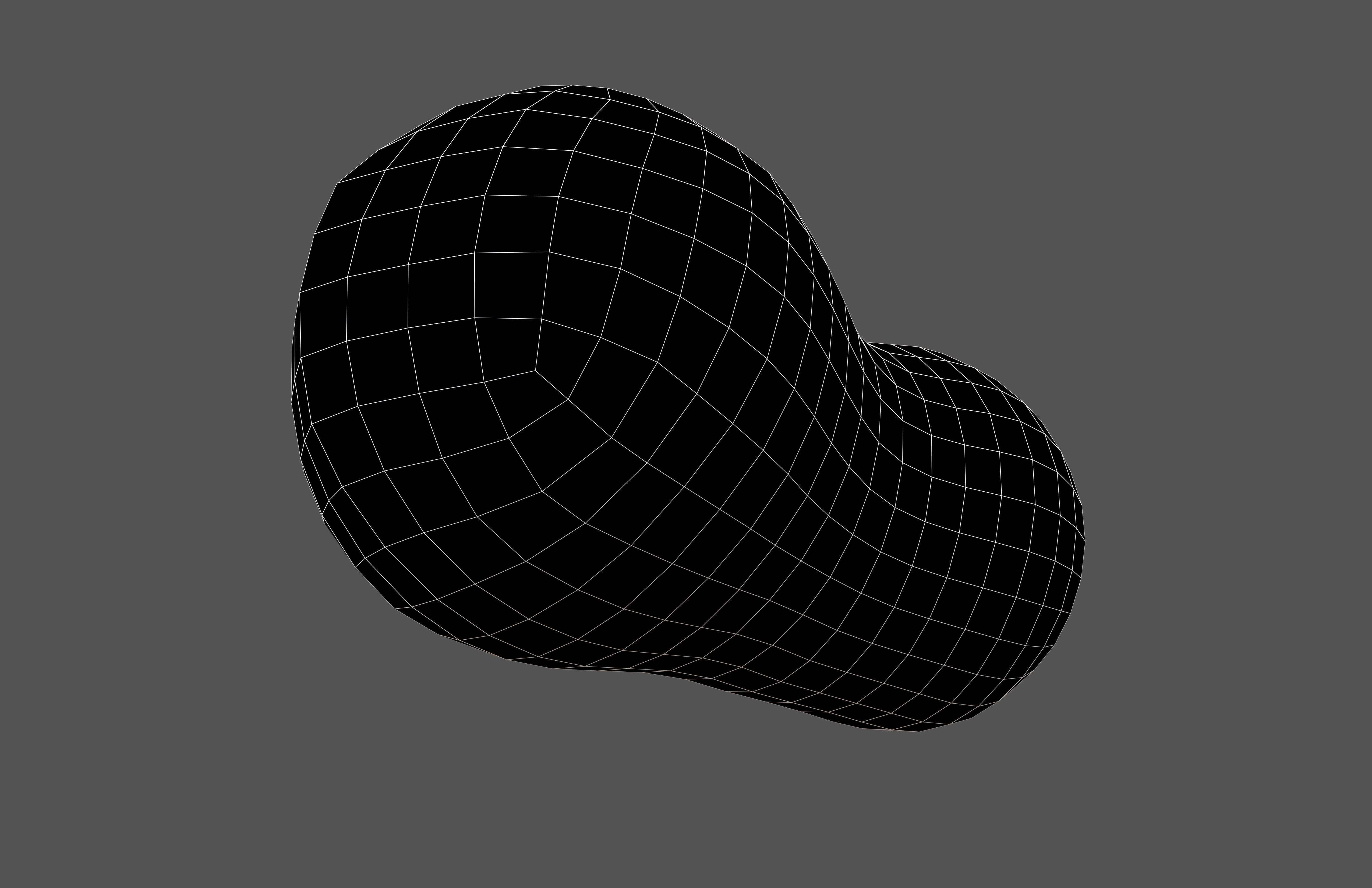 Cartoon Cloud v2 001 Low-poly 3D model_7