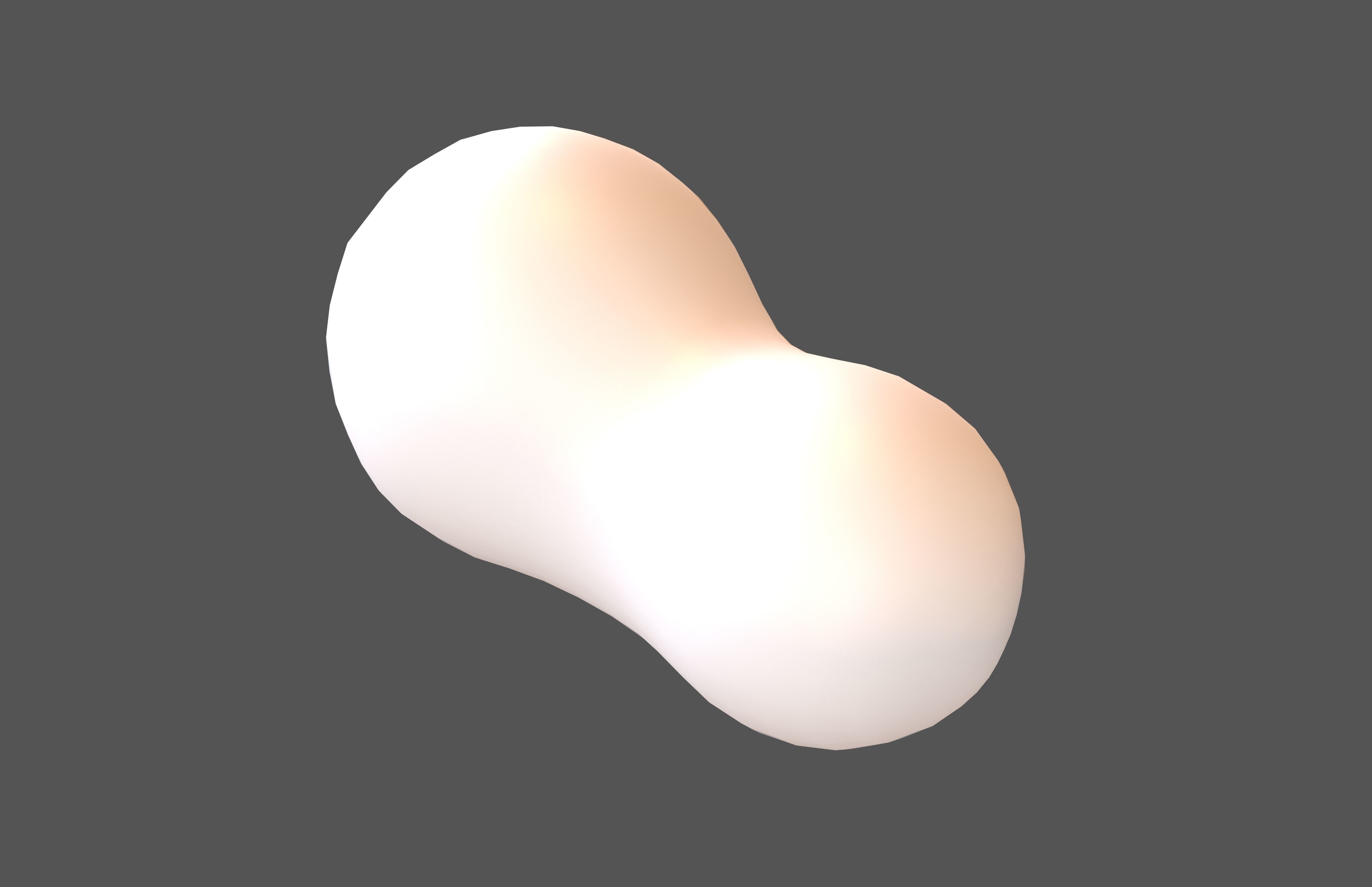 Cartoon Cloud v2 001 Low-poly 3D model_1