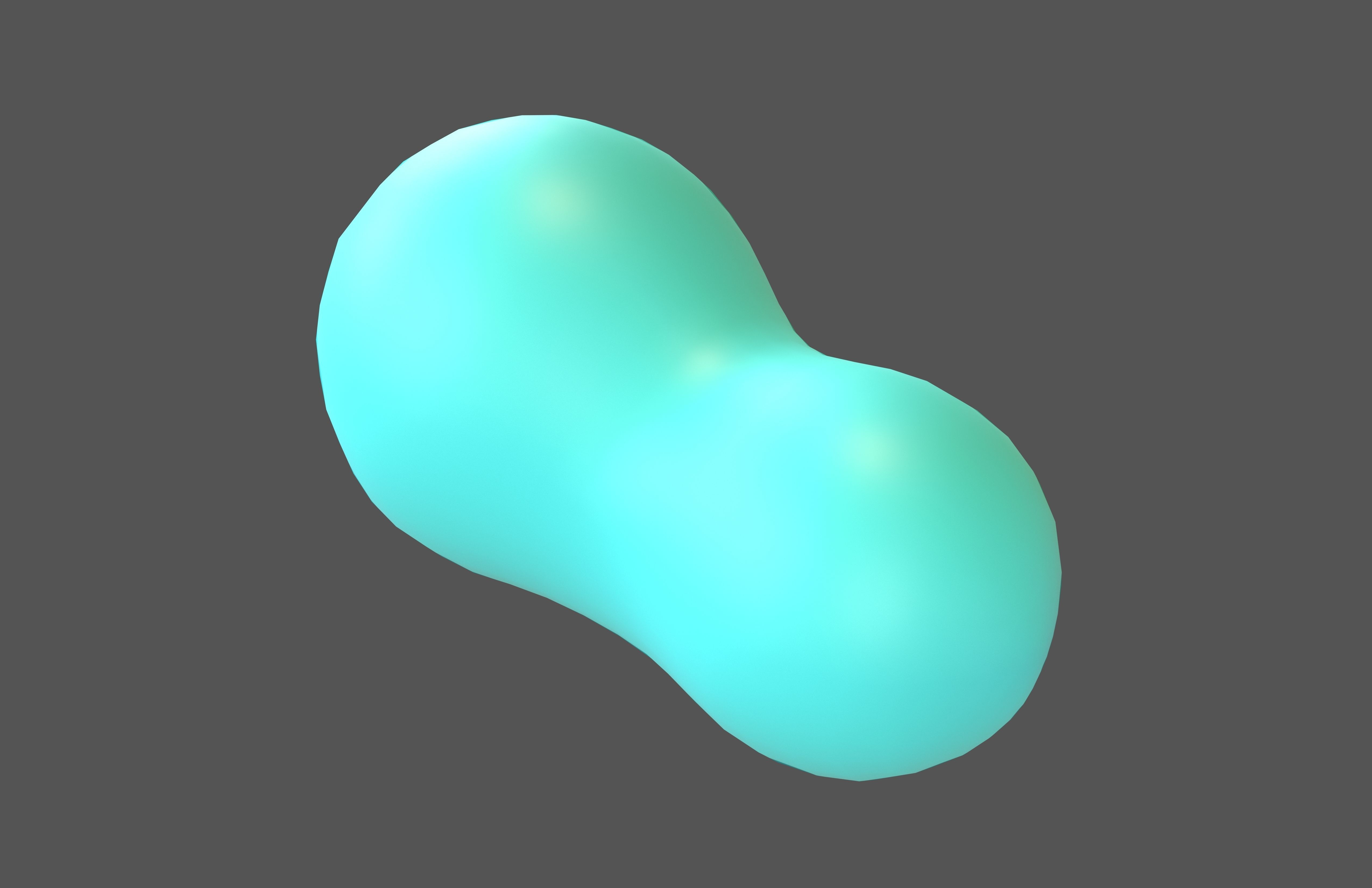 Cartoon Cloud v2 004 Low-poly 3D model_2