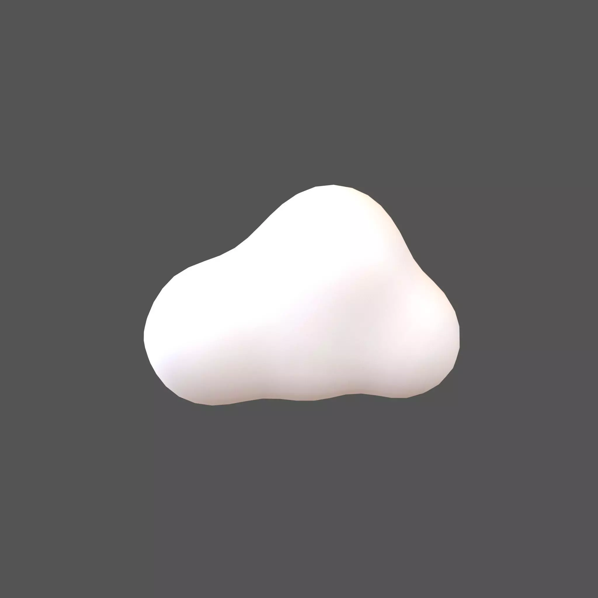 Cartoon Cloud v3 001 Low-poly 3D model_0