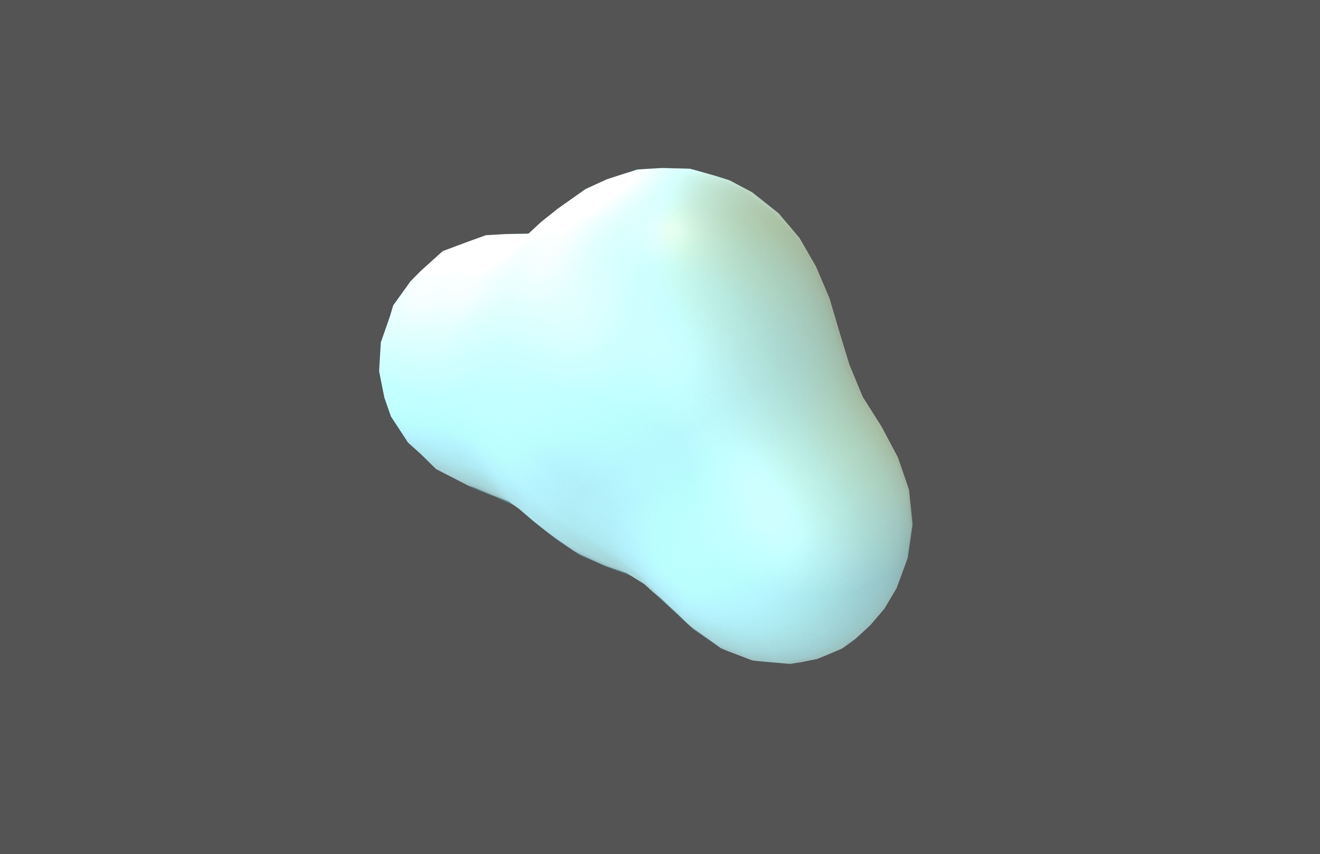 Cartoon Cloud v3 002 Low-poly 3D model_2