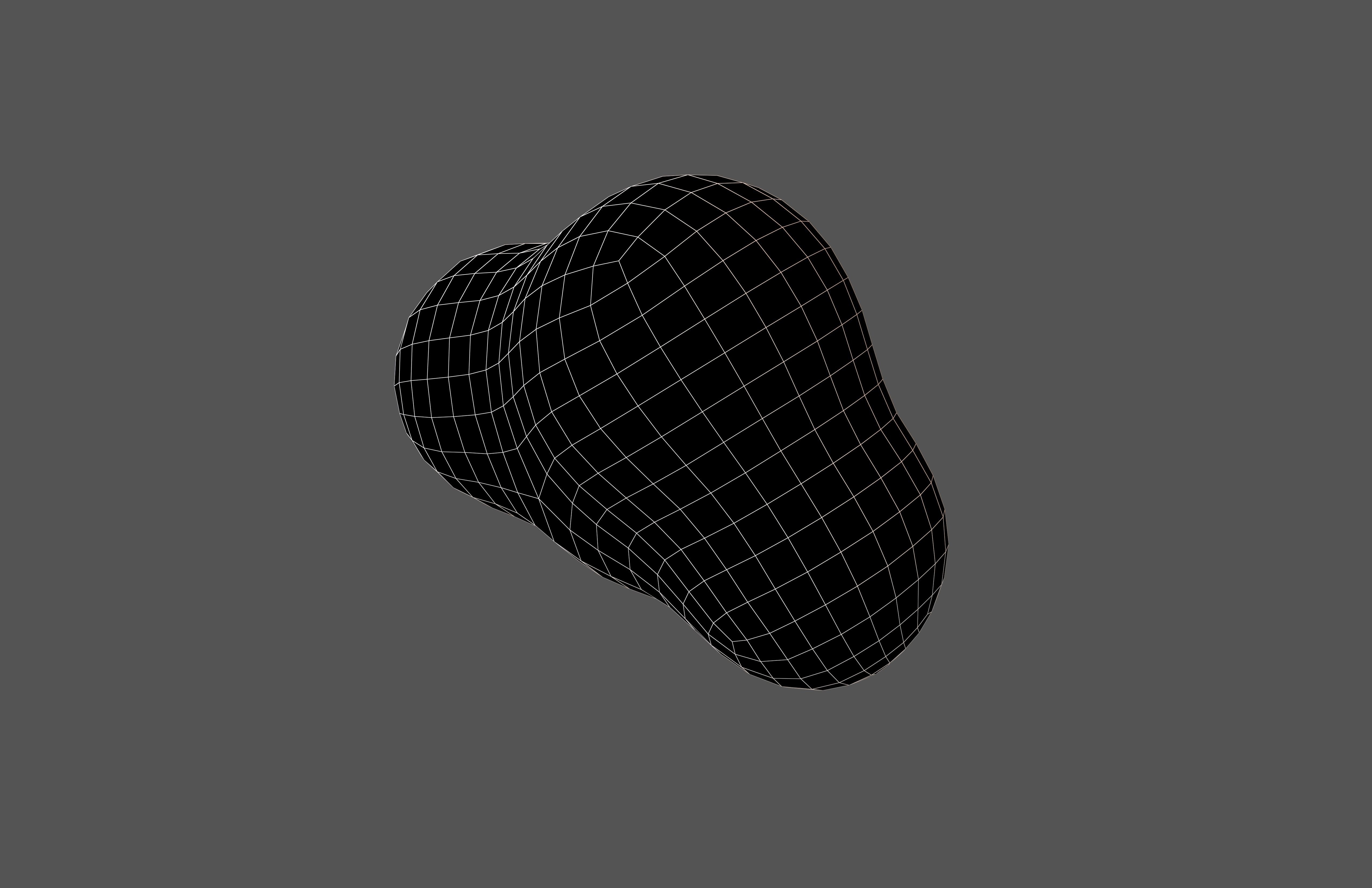 Cartoon Cloud v3 002 Low-poly 3D model_6