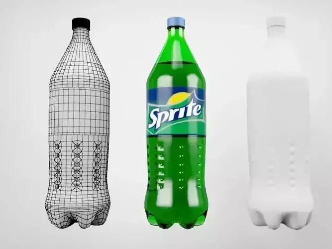 sprite bottle 3D model