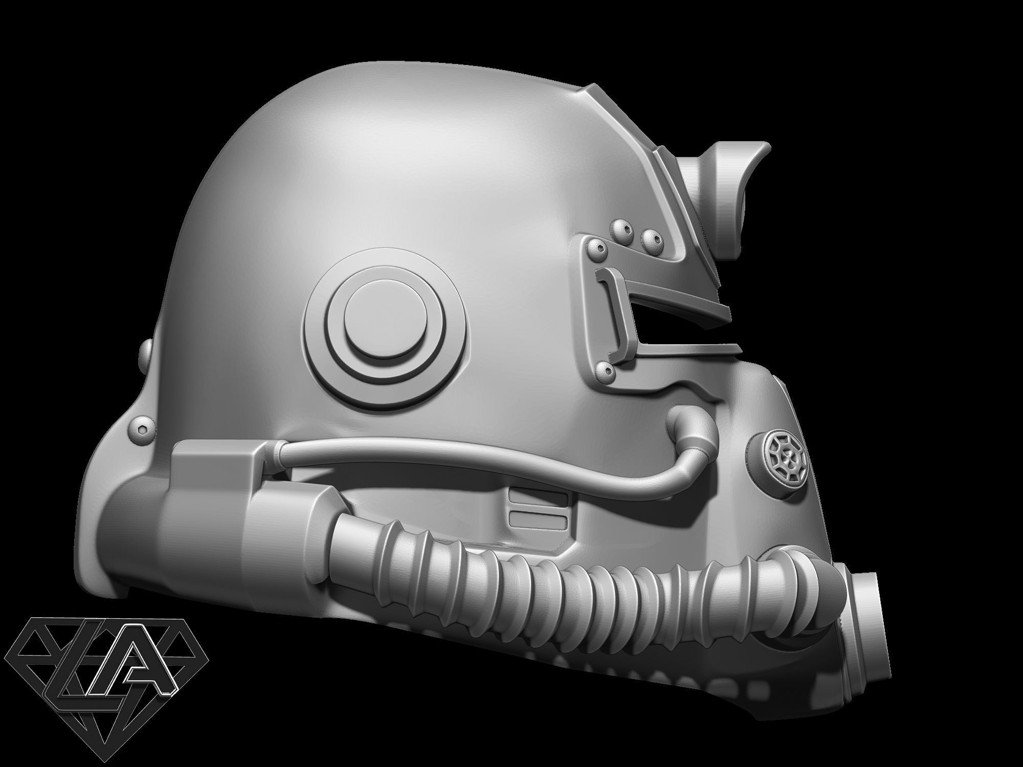 Fallout Helmets set 3D print model_23