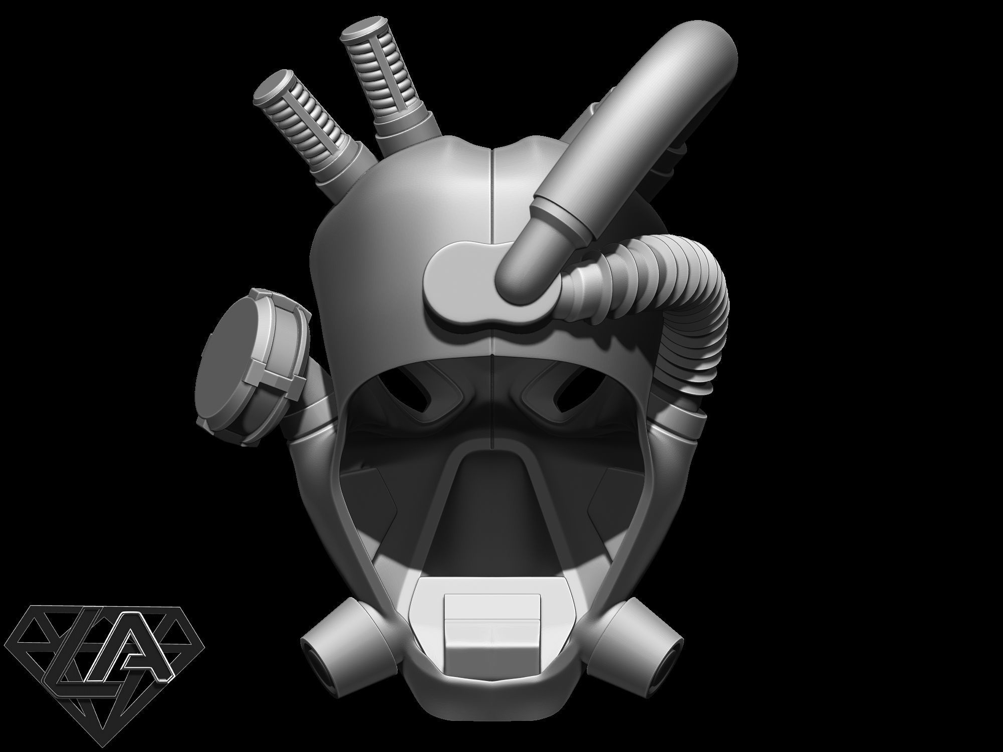 Fallout Helmets set 3D print model_7