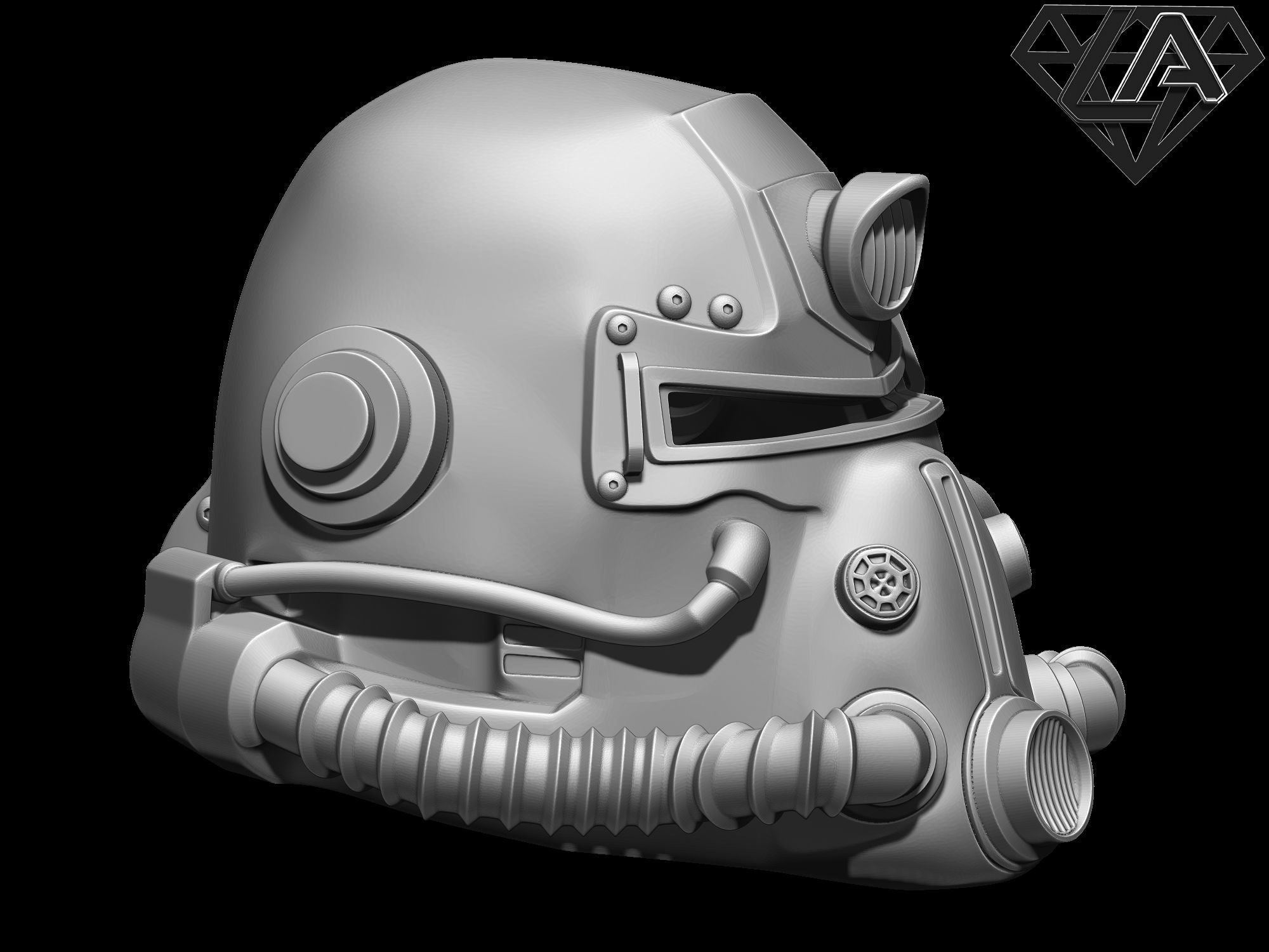 Fallout Helmets set 3D print model_22