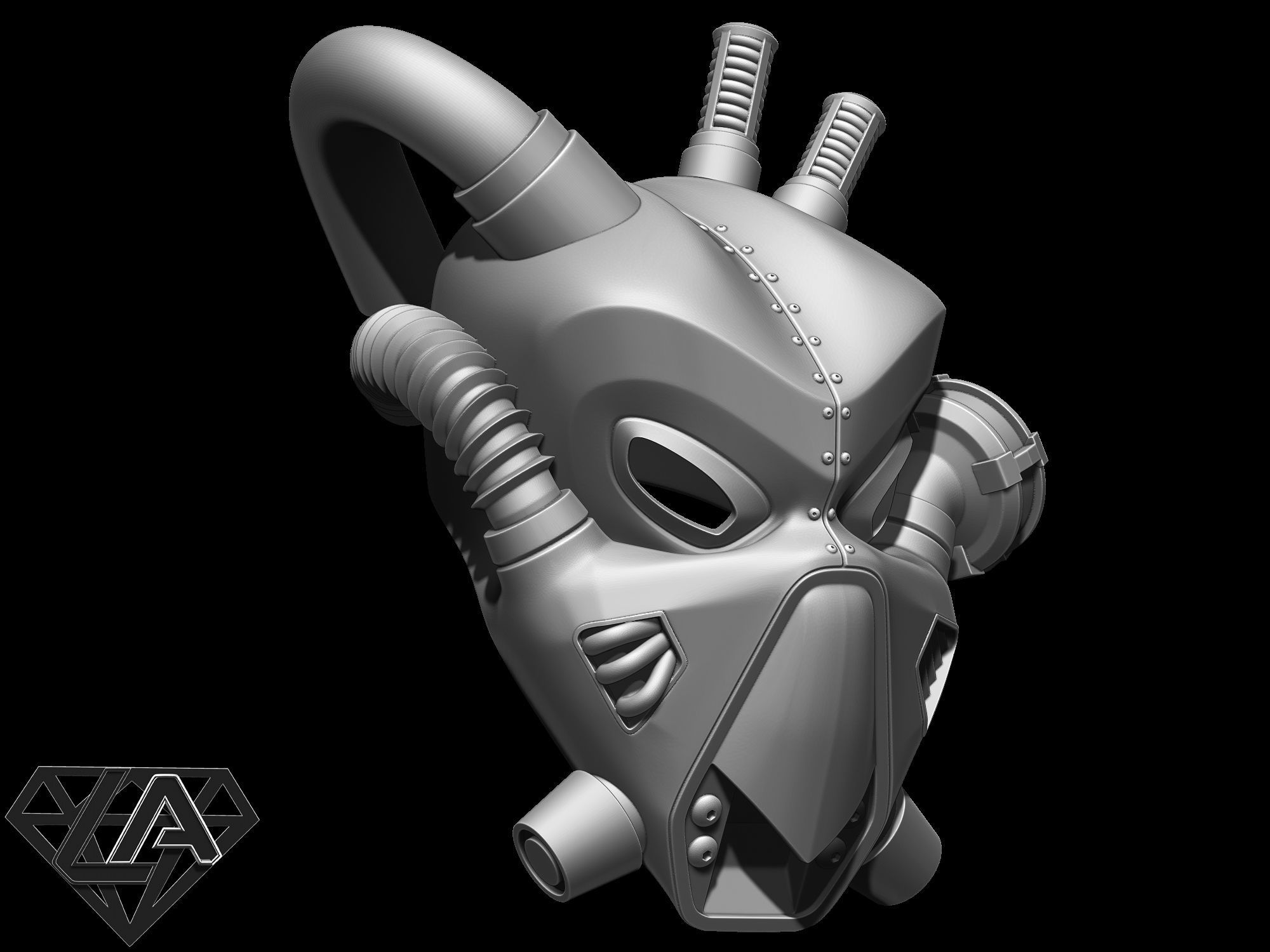 Fallout Helmets set 3D print model_9