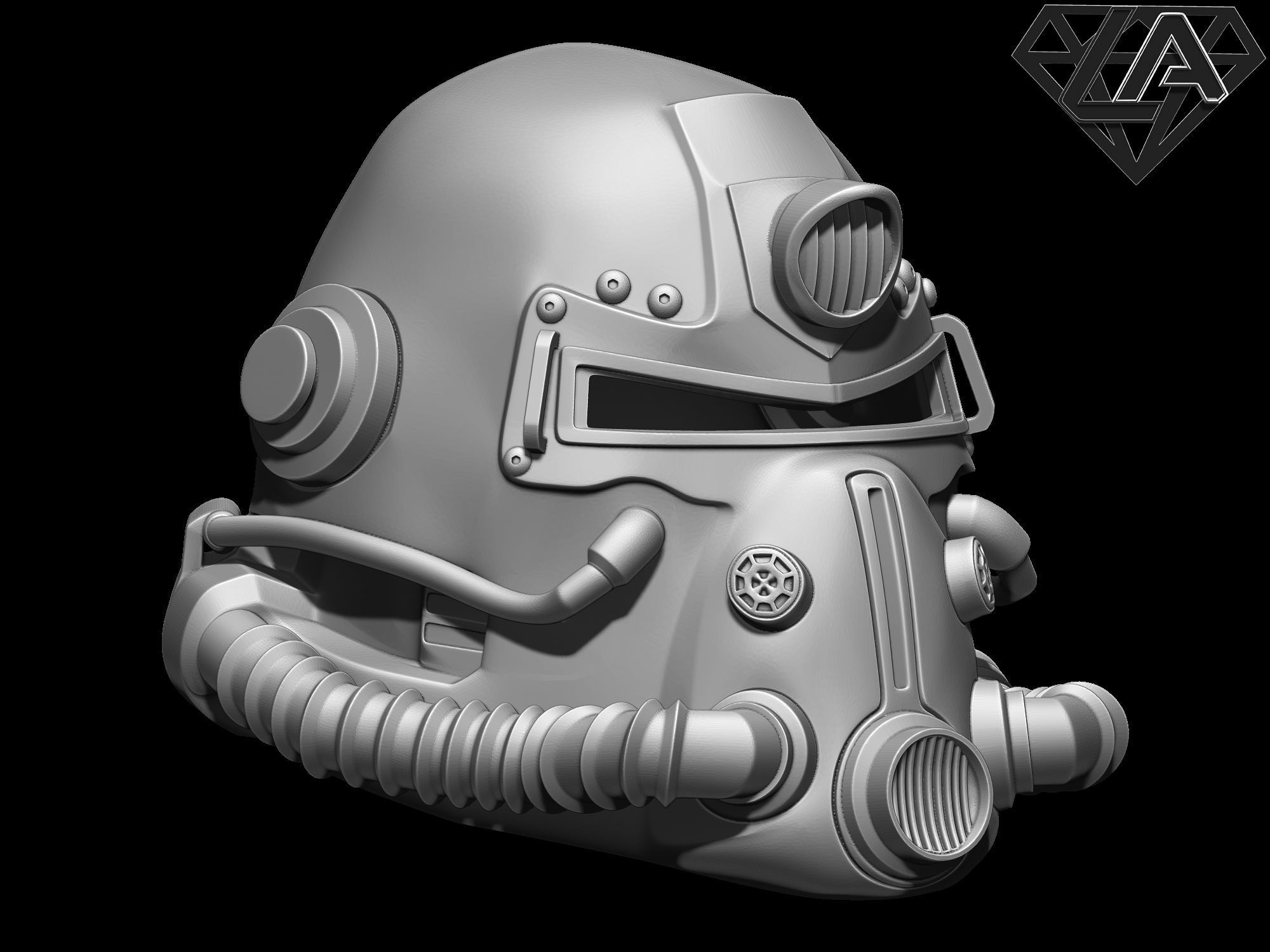 Fallout Helmets set 3D print model_21