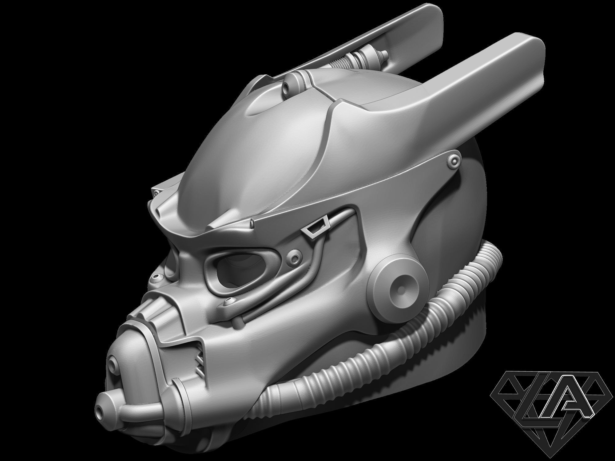 Fallout Helmets set 3D print model_6