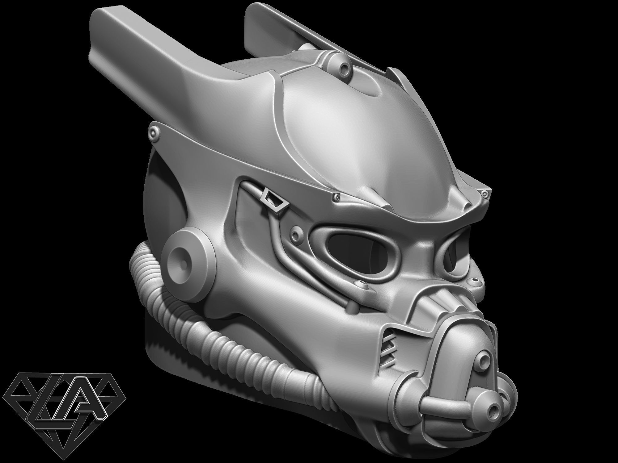 Fallout Helmets set 3D print model_2