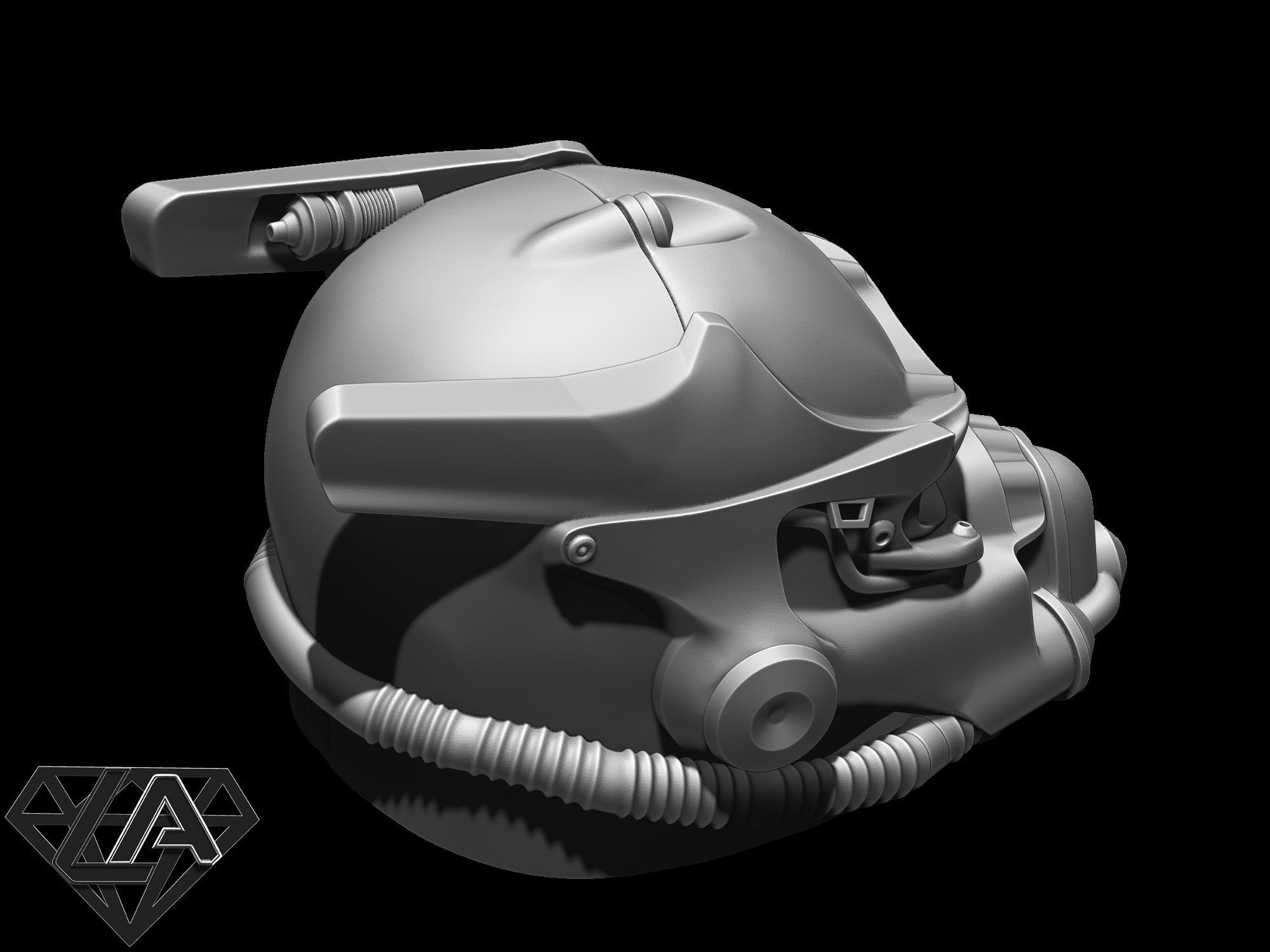 Fallout Helmets set 3D print model_5