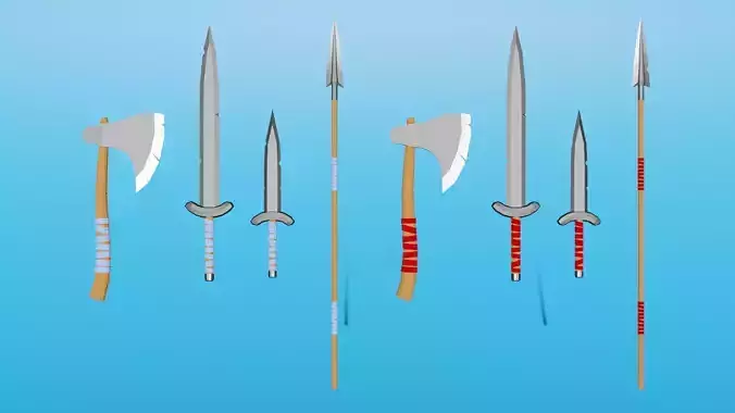 Low Poly Weapon Kit