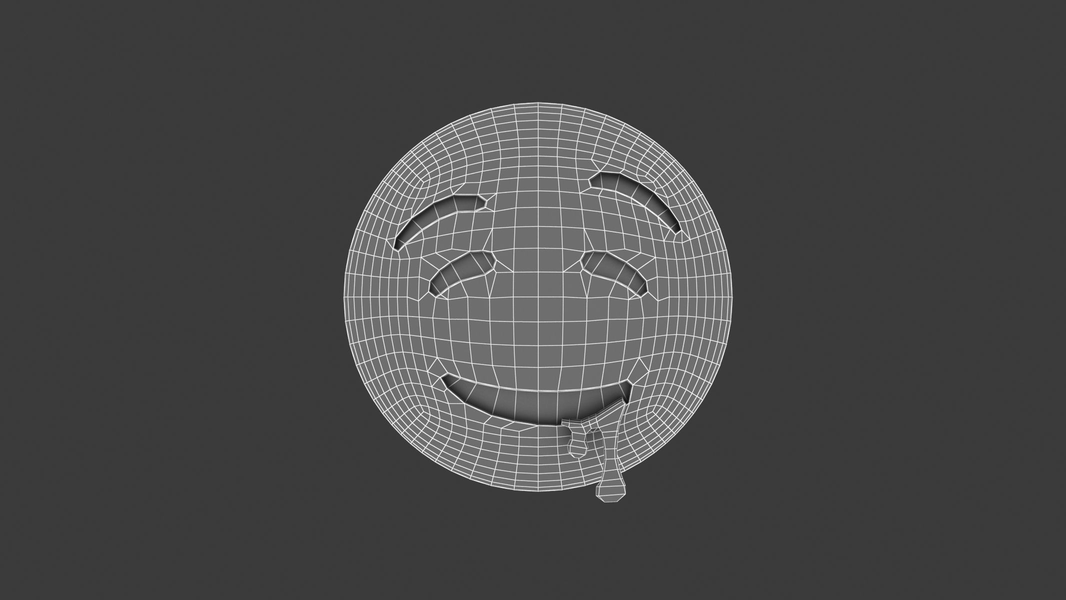 Apple Drooling Face 3D model_5