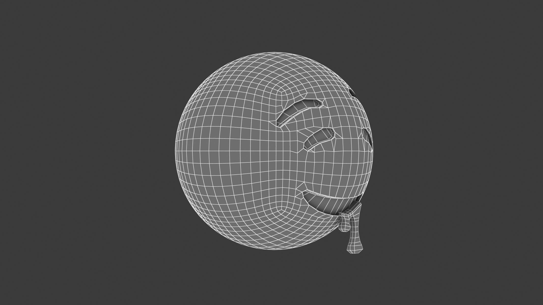 Apple Drooling Face 3D model_6