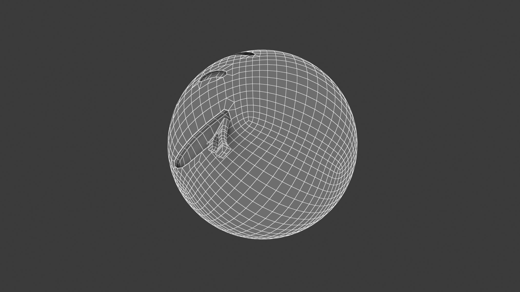 Apple Drooling Face 3D model_8